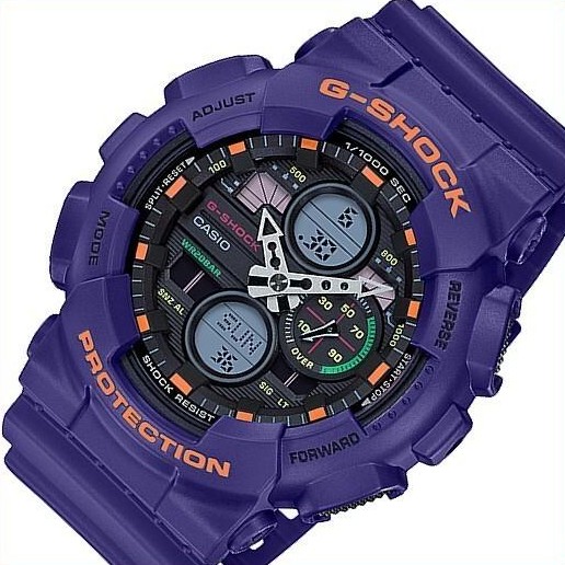 アナデジモデル メンズ腕時計 パープル(海外モデル)GA-140-6A