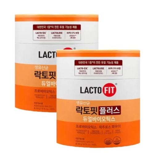 [ 1+1 2BOX ] ラクトフィット デュアル バイオティクス 200包 + 200包 / 生乳酸菌 / 韓国大人気生乳酸菌