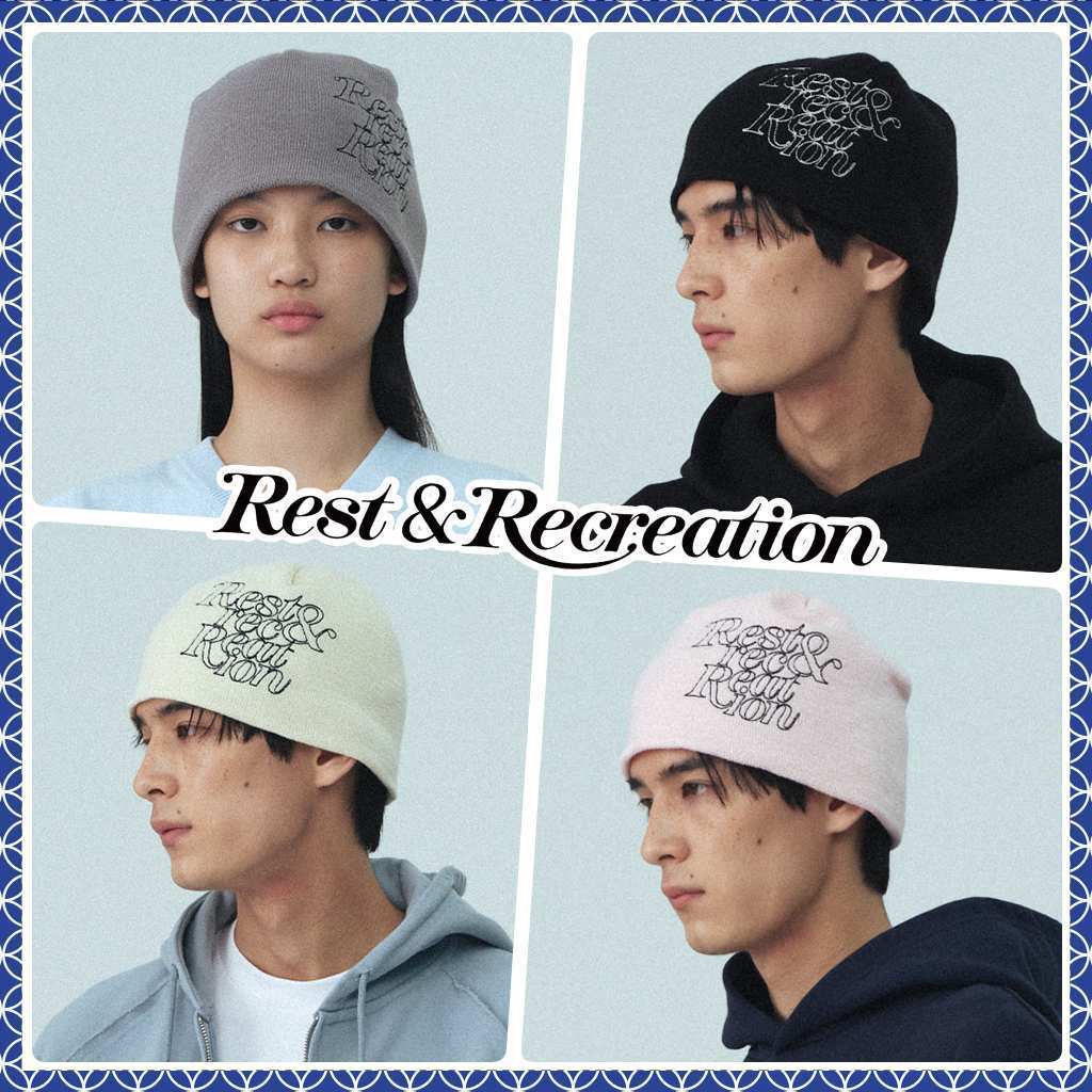 ニットキャップ・ビーニー Rest & Recreation STITCH LOGO BEANIE 5BNY496 Rest & Recreation STITCH LOGO BEANIE 5BNY496 (Rest