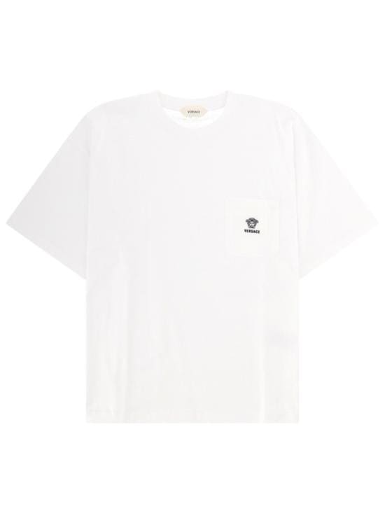 VERSACE Men T-Shirts 1024574 1A179151W000 White
