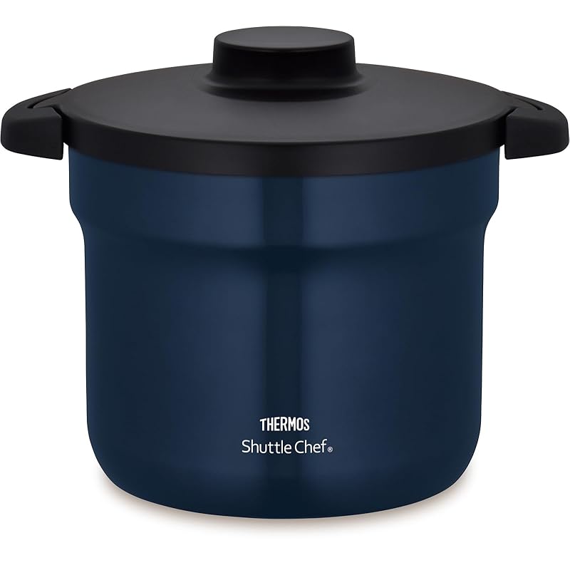 【迅速発送】サーモス 真空保温調理器 シャトルシェフ 4.3L (4~6人用) ネイビー セラプロテクトコート KBJ-4502 NVY
