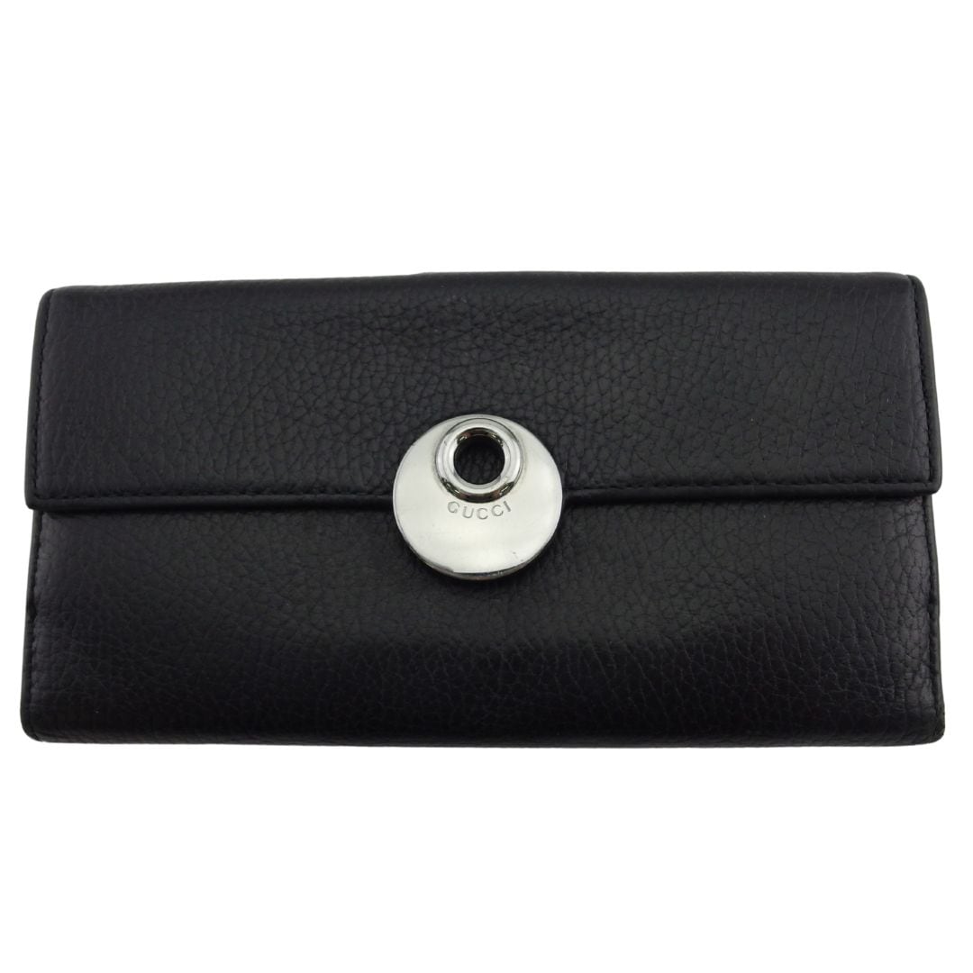 長財布 エクリプス ブラック×シルバー レディース 中古