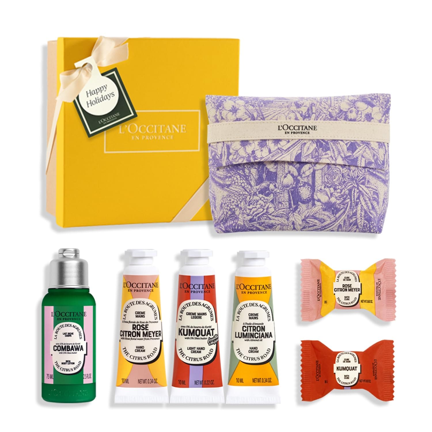 ロクシタン(LOCCITANE) ドリーミーコレクション2024 ミニサイズのハンドクリーム&ボディケア詰め合わせギフトセット ポーチ付き クリスマス プレゼント ギフト 女性 男性 人気 ホリデー