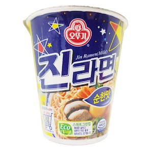 ジンラーメ まろやかな味 小カップ 65g 12個 / 韓国の人気ラーメン