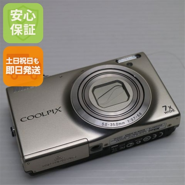 美品 COOLPIX S6100 シャンパンシルバー デジカメ Nikon 53