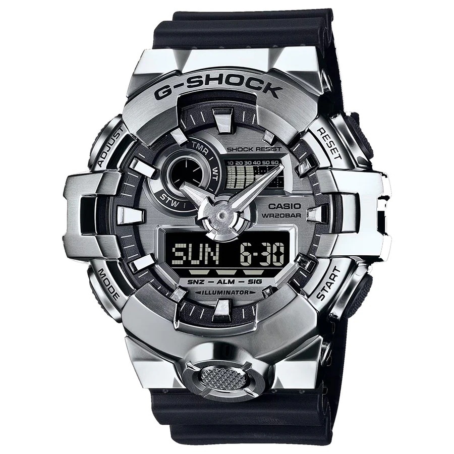 取寄品 正規品 CASIO腕時計 カシオ G-SHOCK ジーショック アナデジ アナログ&デジタル 丸形 GM-700-1AJF 人気モデル メンズ腕時計