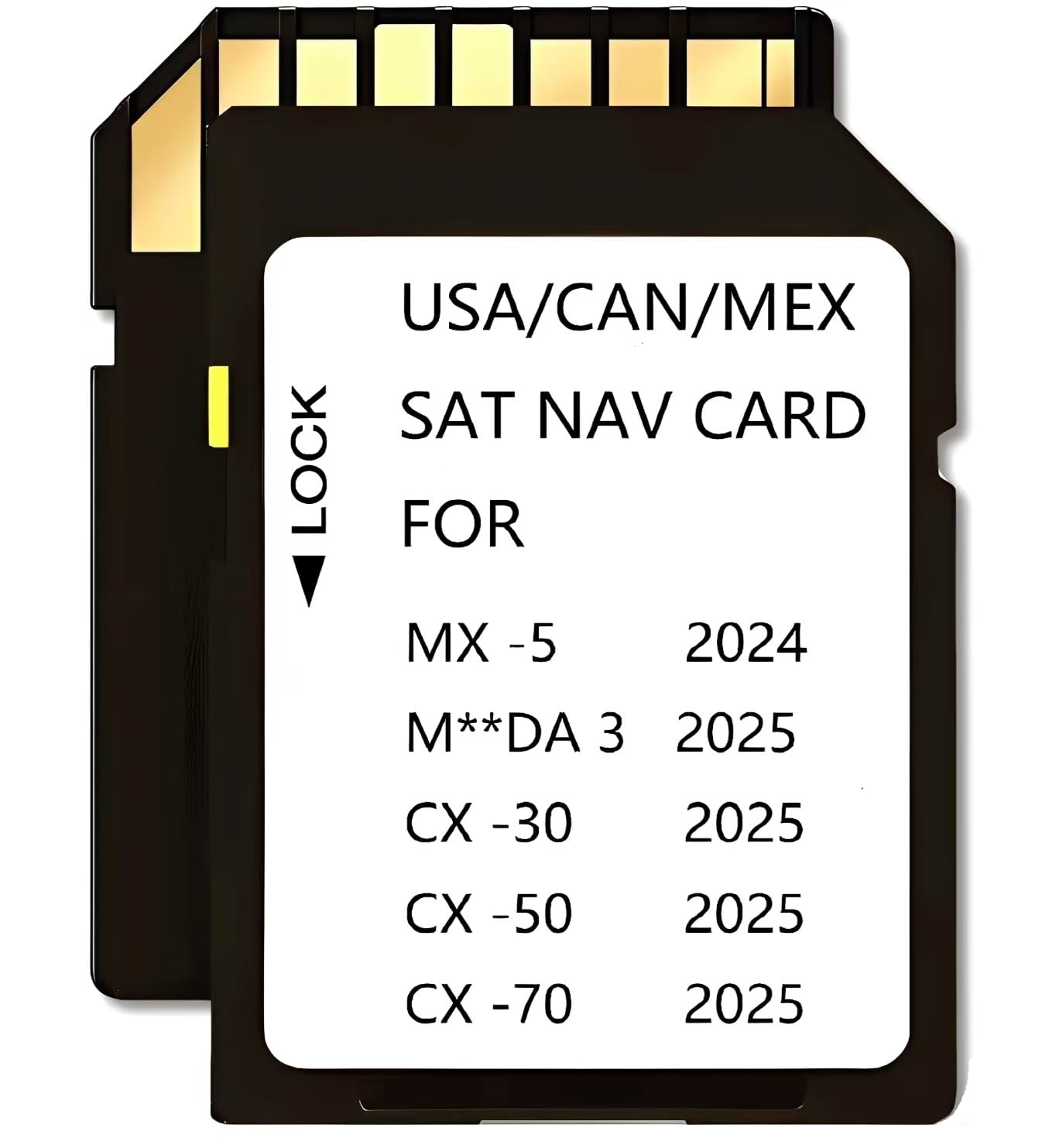 2025ナビゲーションメモリーカードGPSマップメモリーカードマツダ3(2025)MX-5(2024)Cx-30(2025)Cx50(2025)2025 CX50ハイブリッドCx70(2