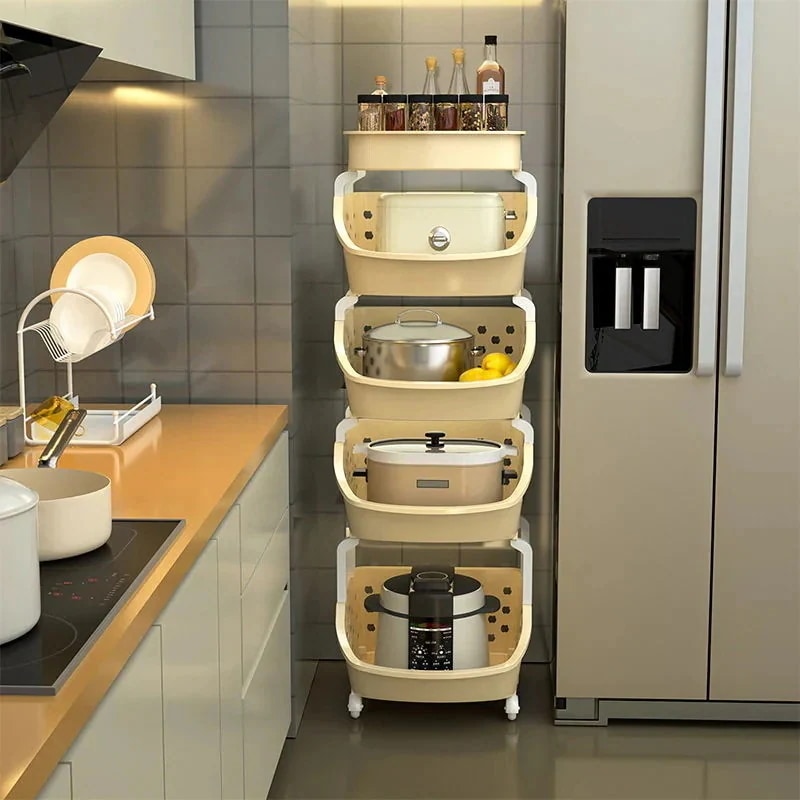 キッチン収納ワゴン 在庫整理のため値下げしますキャスター付き収納ワゴン 選べる５色 収納ラック 移動自由 収納棚25% ラック ３タイプ ワゴン