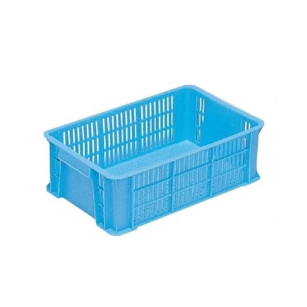 5個セット リステナー/網目コンテナボックス GB-16 ブルー メッシュ構造 みかん 果物 野菜等収穫 保管 保存 物流