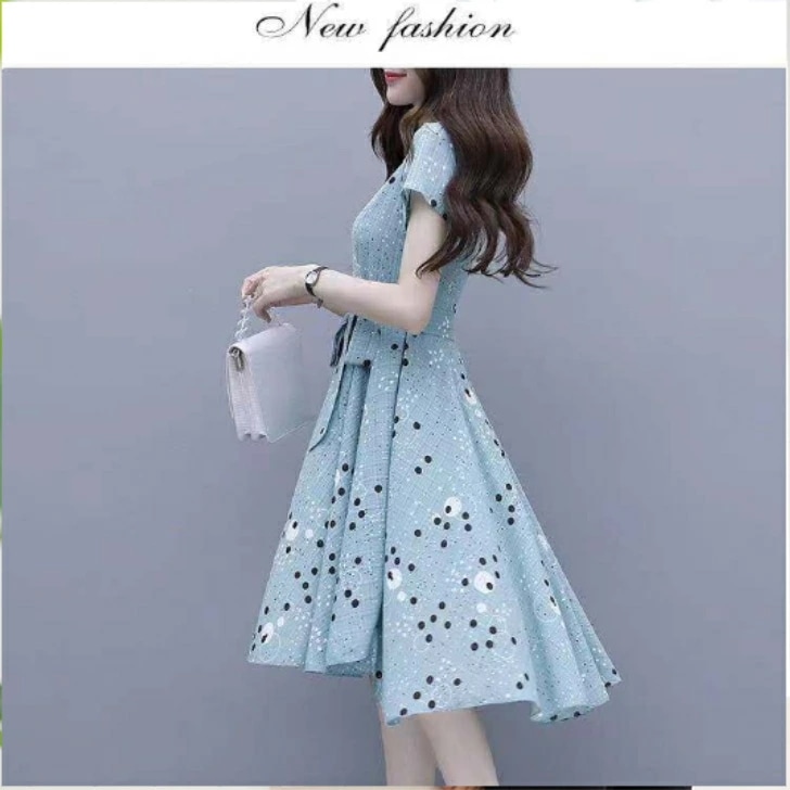 シンプル 秋 夏むけ ホワイトデー 空色 WILLS THOM オフィスファッション ワンピース