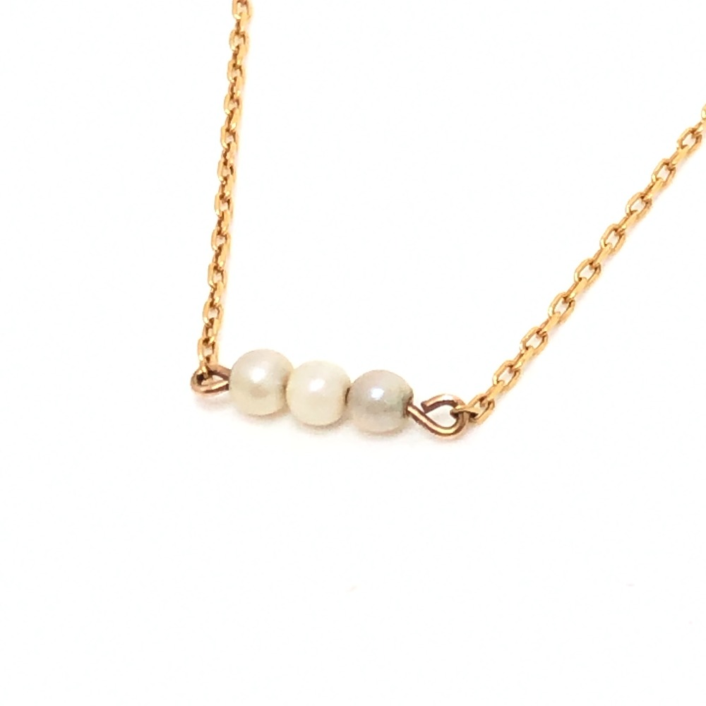 jewelry ジュエリー ネックレス K18 ミニパール ネックレス アクセサリー 小物 K18 ゴールド