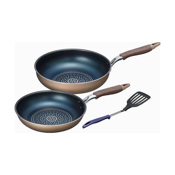 ブラナーノ IH対応フライパン26cm＆いため鍋28cm（ターナー付） C5136104