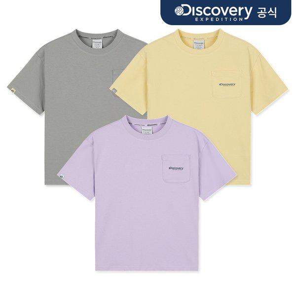 [ディスカバリー] キッズ フレッシュベント ポケット グラフィック 半袖Tシャツ 3種 択1 _
