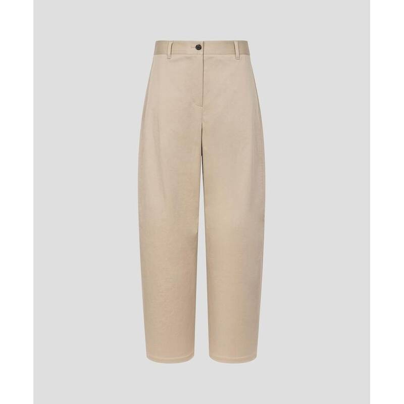 BEANPOLE LADIES カーブド ロング チノパンツ ベージュ (BF6221C20A) BF6221C20A 406006