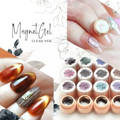 【全20色セット】magnetネイル 微粒 ジェルネイル magnetネイル カラージェル キャッツアイ 磁石 シルバー ラメ カラー ポリッシュ ネイルジェル アートジェル ジェルネイル用品 爪