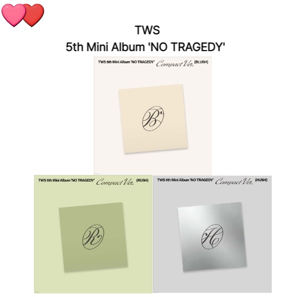 TWS 5th Mini Album NO TRAGEDY 3種の中から選択チャート反映