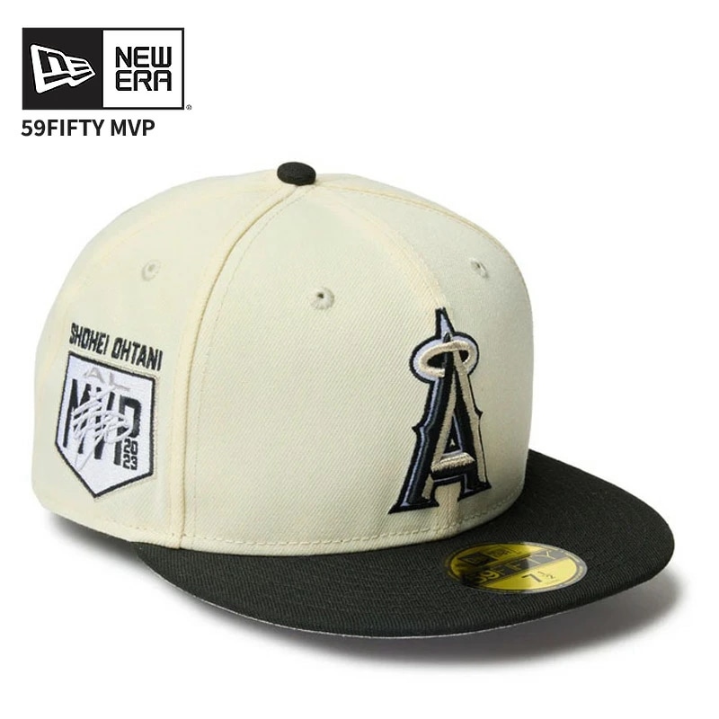 ニューエラ メンズ キャップ 帽子 レディース NEW ERA 59FIFTY MVP ロサンゼルス・エンゼルス クローム/ブラック 大谷翔平 14388845