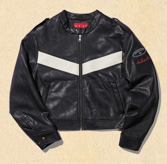 BITTER CELLS レザージャケット MUSINSA | BITTERCELLS Eco Leather Racing Jacket - Black
