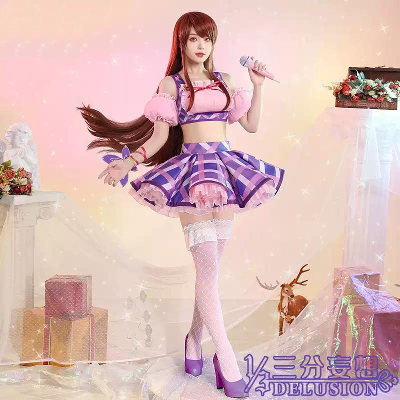 【三分妄想13Delusion】アイカツアイドルカツドウ 紫吹蘭 コスプレ衣装 コスチューム41