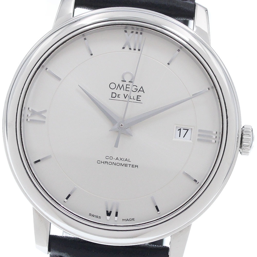 オメガ OMEGA 424.13.40.20.02.001 デビル プレステージ コーアクシャル デイト 自動巻き メンズ 良品 _955712【中古】