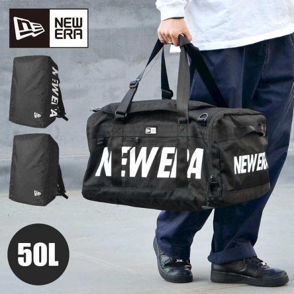 Qoo10] New era ボストンバッグ リュック メンズ 50L
