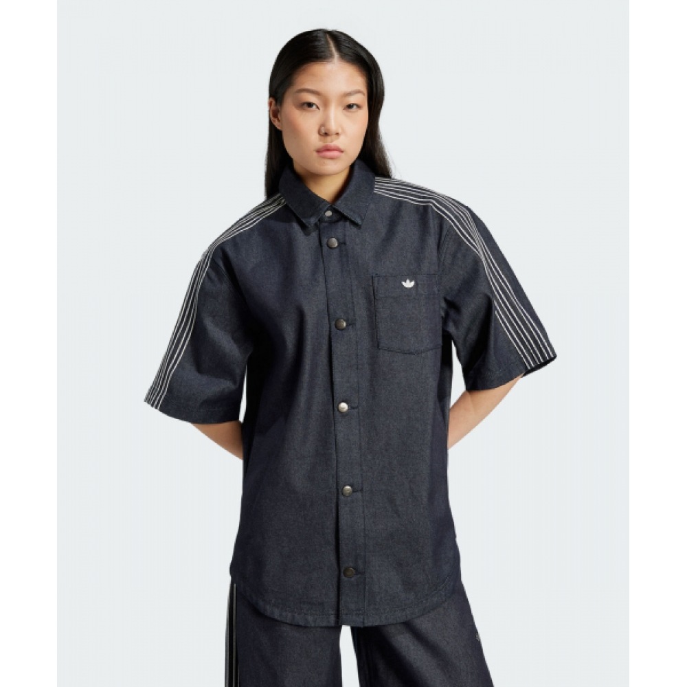 ADIDAS デニム 半袖 シャツ JJ3146