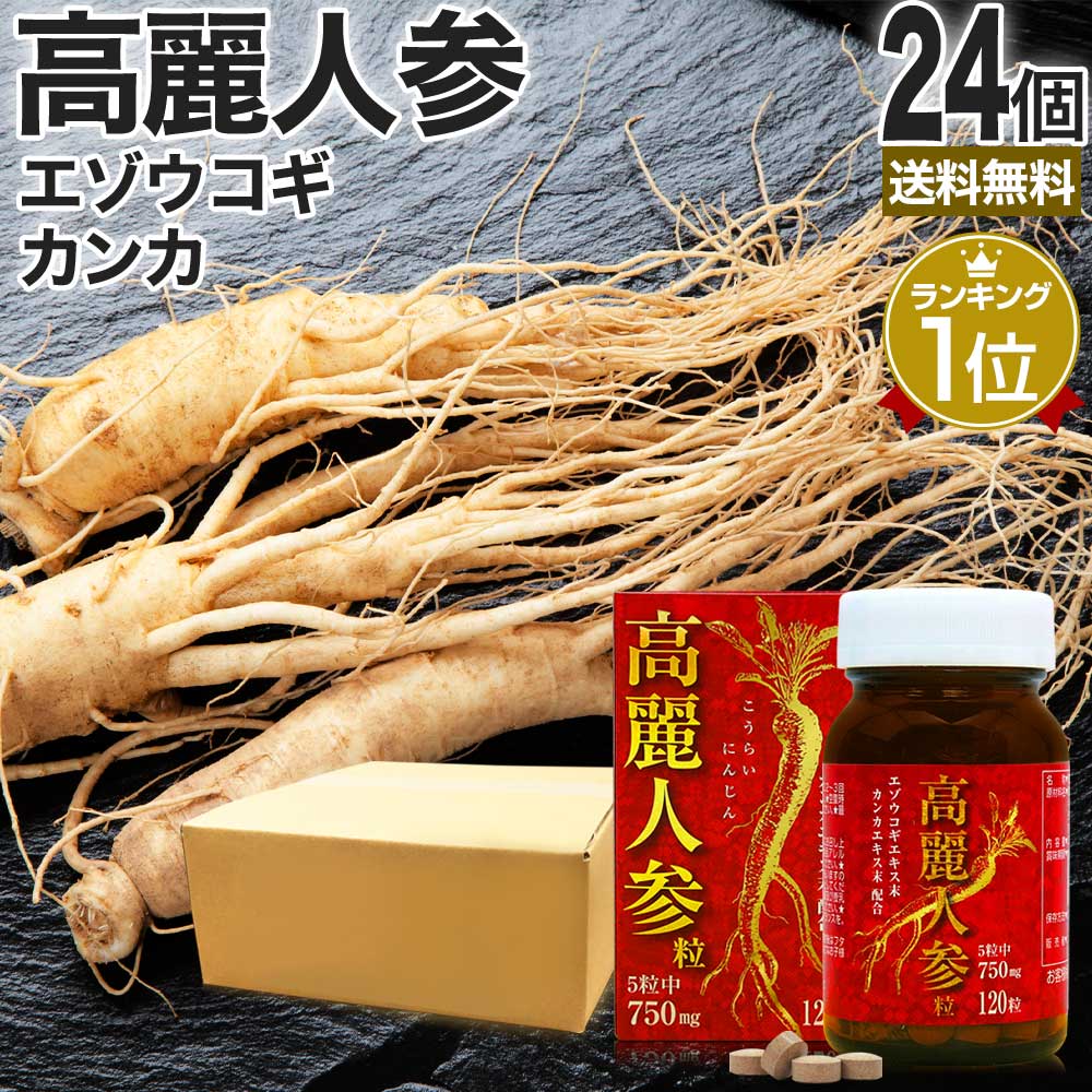 完売 高麗人参粒 120粒*24個 サプリ サプリメント 約576-720日分 植物性成分配合 - flaviogimenis.com.br