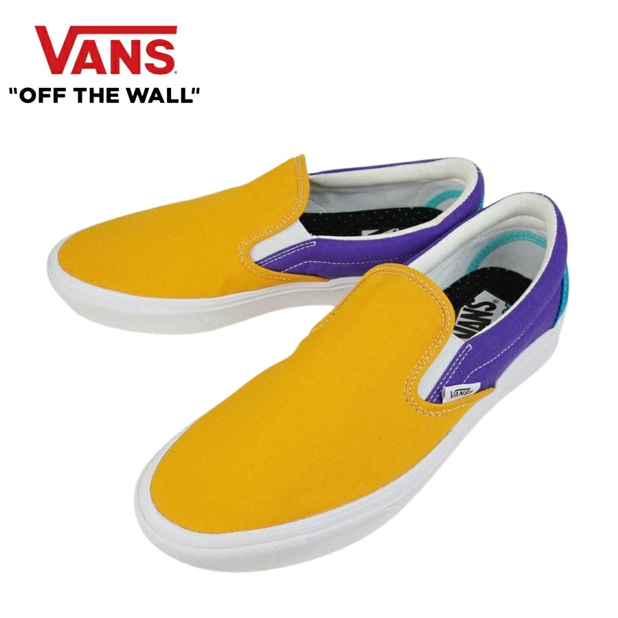 バンズ VANS ヴァンズ【箱なし】 メンズ スニーカーCOMFYCUSH SLIP ONコンフィクッシュ スリッポン(MULTI BLOCK)MULTI/TR