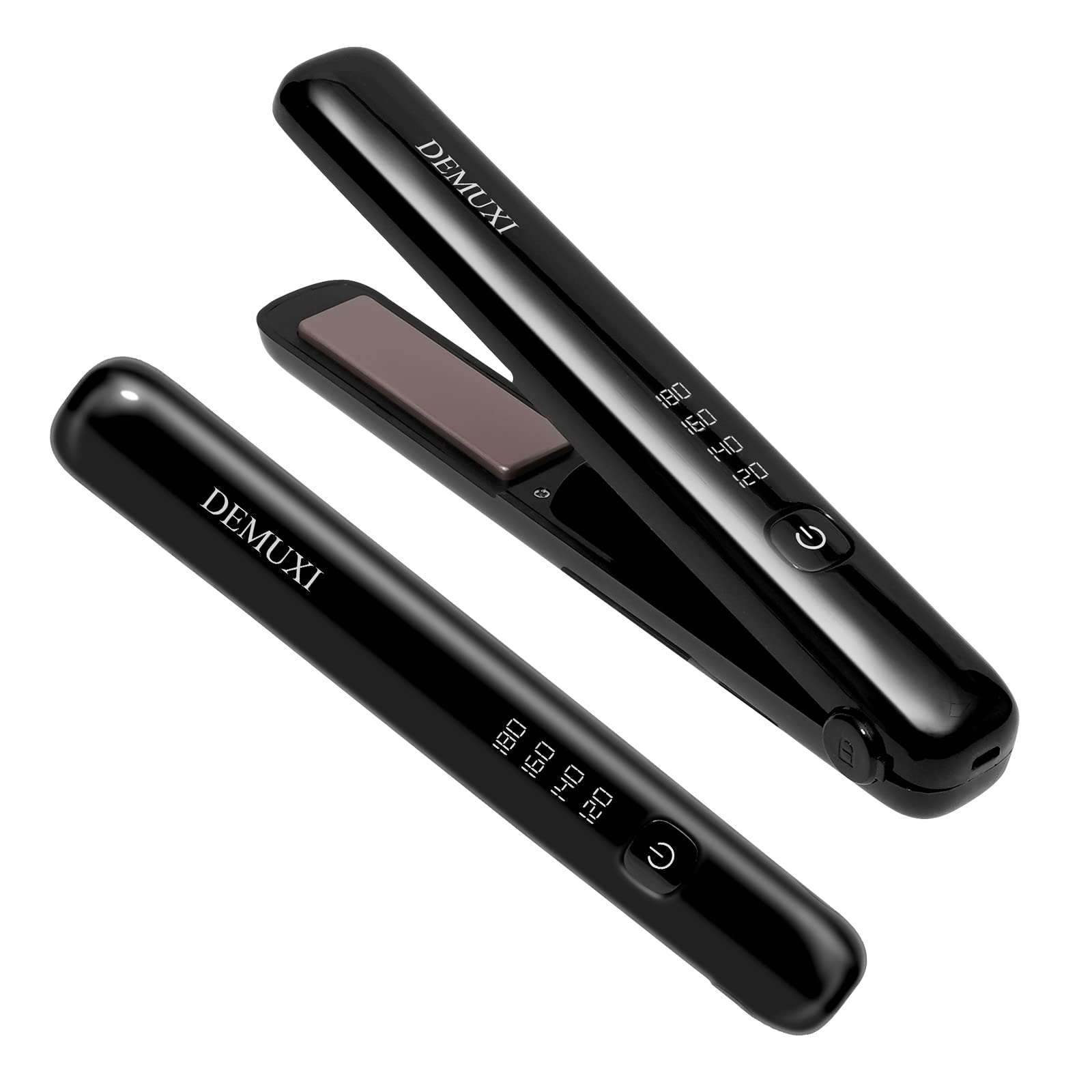 DEMUXI コードレス ヘアアイロン セラミック ミニ 持ち運び便利 USB充電式 ストレート カール 2way 前髪 両用 4段階温度調節 男女兼用 コンパクト 軽量 家庭/旅行用[ブラック] 5,282円