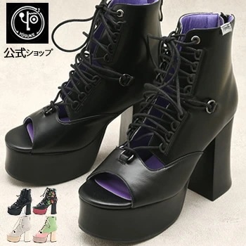 【公式SHOP特典キズ補修液付】 ヨースケ 厚底 ブーツサンダル レディース ギリー 10.5cm 厚底ヒール