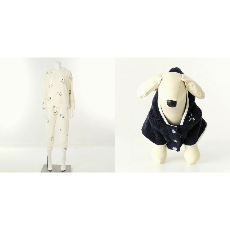 白熊の室内着ペット犬の服カップルセットVEP396WSVEC3967DSG