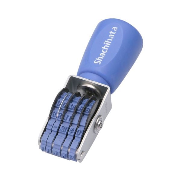 （まとめ） シヤチハタ 回転ゴム印 エルゴグリップ欧文日付 6号 ゴシック体 NFD-6G 1個 (×5セット)