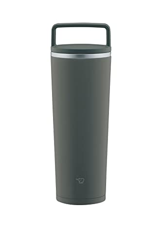 象印マホービン 水筒 ふた付きタンブラー キャリータンブラー 持ち運び可能 シームレスせん ハンドルタイプ 400ml フォレストグレー ふたとパッキンが一体化 お手入れ簡単 洗う点数2点のみ SX 5,054円