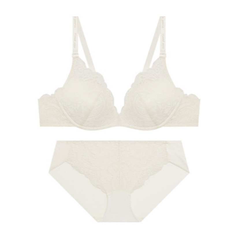 ムーディーナイトレース ブラパンツ セット - クリーム 75B 95