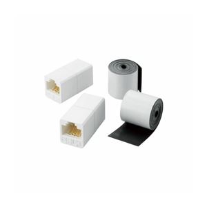 （まとめ）エレコム 屋外用コンパクトRJ45中継コネクタ（Cat5E） LD-VAPFR／RJ45WP(×3セット)