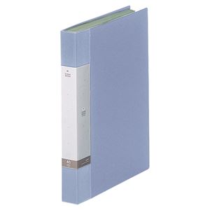 (まとめ) リヒトラブ リクエスト クリヤーブック(クリアブック) A4タテ 40ポケット 背幅32mm 水 G3202-14 1冊 (×10セット)