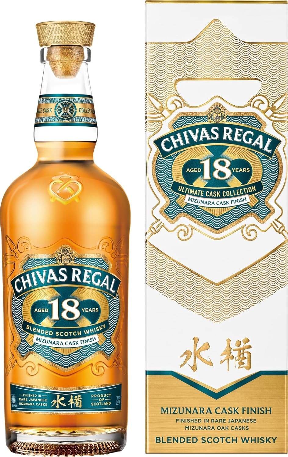 【送料無料】ブレンデットスコッッチ シーバスリーガル 18年 ミズナラカスクフィニッシュ 43度 箱入 700ml×6本 40,036円