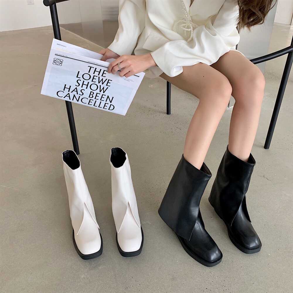 レディース ショートブーツ 2cmヒール ローヒール 歩きやすい きれいめ 疲れない 韓国 カジュアル