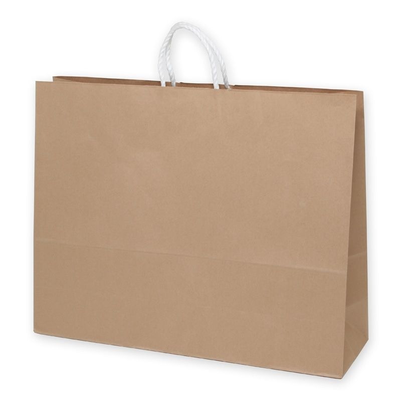 シモジマ HEIKO 手提げ紙袋 25チャームバッグ 25CB 60-2 未晒無地 50枚 幅600xマチ180x高470mm 003299700