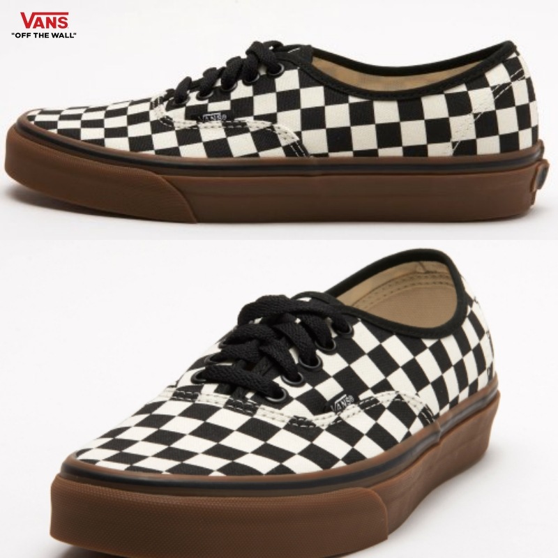 [VANS] スニーカー オーセンティック チェッカー (GUMSOLE)