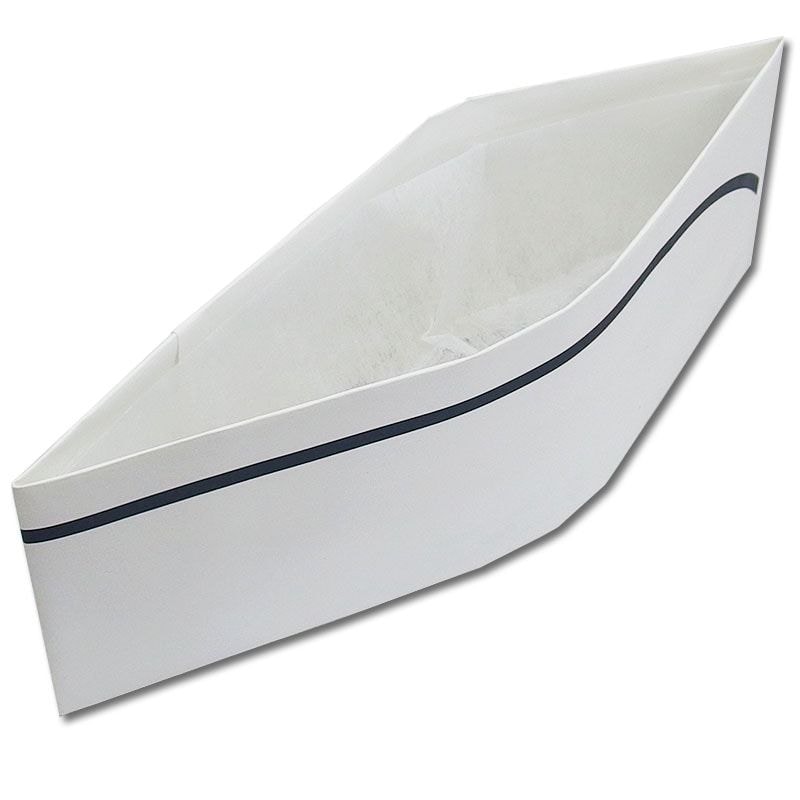 （まとめ買い）シモジマ SWAN クッキングキャップ 青ライン 50枚 004711576 [x3セット]