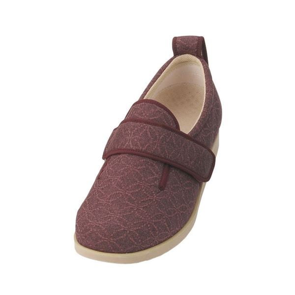 介護靴 施設・院内用 ダブルマジック２雅 9E(ワイドサイズ) 7022 両足 徳武産業 あゆみシリーズ ／M (22.022.5cm) あずき