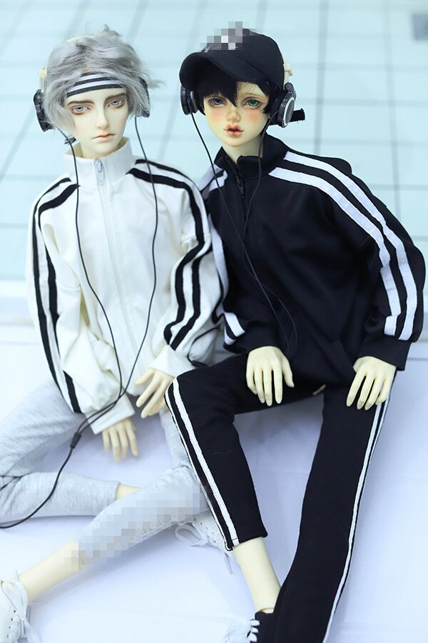 DORABRS カジュアルスポーツスーツトップ + パンツbjd 1/6 yosd 1/4 msd1/3 SD13 SD17叔父の人形服CMB171