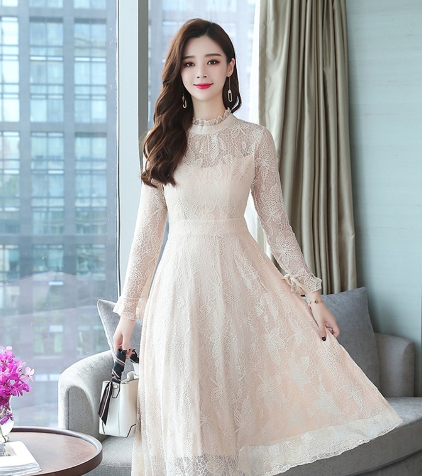 ワンピース デート ロング丈 半袖 レース チュール フリル 可愛い きれいめ 上品 おしゃれ かっこいい 可愛い ラブリー キュート ガーリー クール モード系 セクシー エレガント 存在感 5,428円