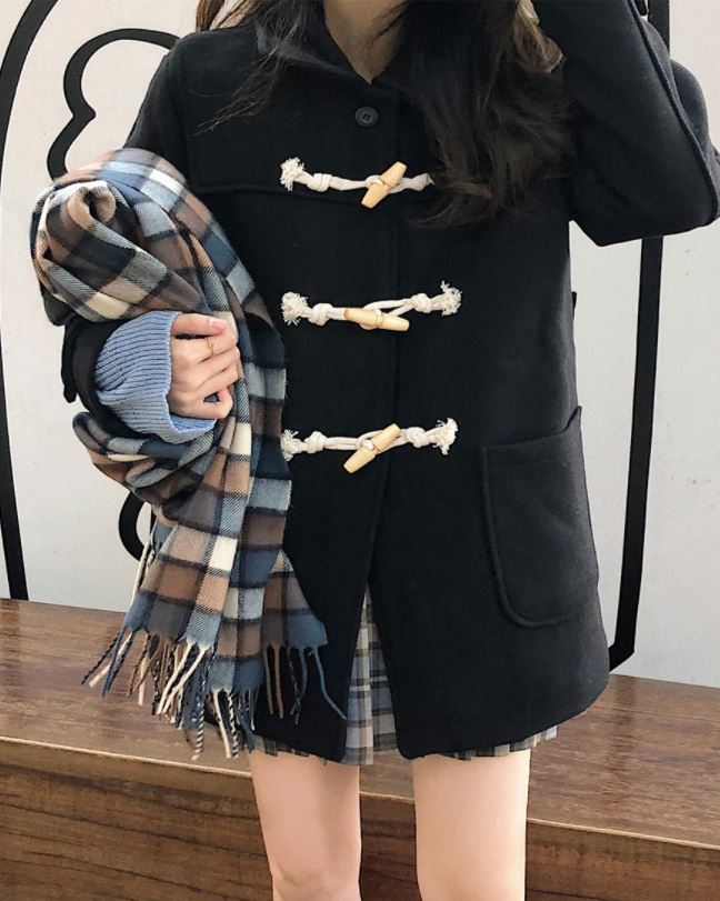 [wool50]ロンドンハーフダッフルコート* 2色