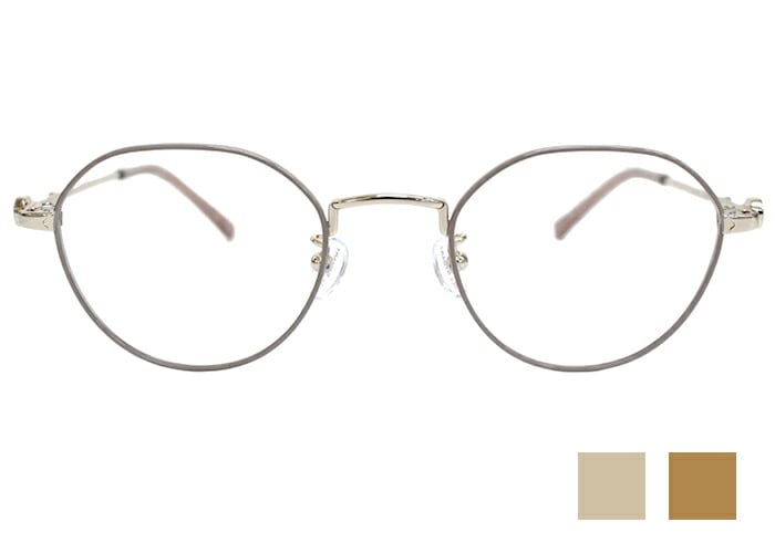 メガネ 05-0003 レディース チタン （フレームのみ / 度付き / 度なし 伊達） 老眼鏡 遠近両用 46ロ21 js2