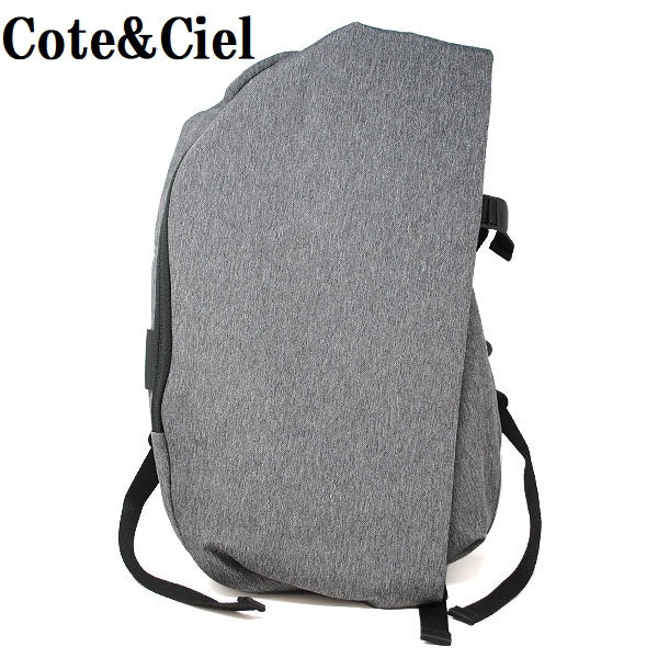 Cote&Ciel ISAR S ECOYARN 28492 イザール エコヤーン バックパック リュックサック デイパック 撥水 PC収納 a4 大容量 ビジネス 通勤 通学 ブラック メランジ