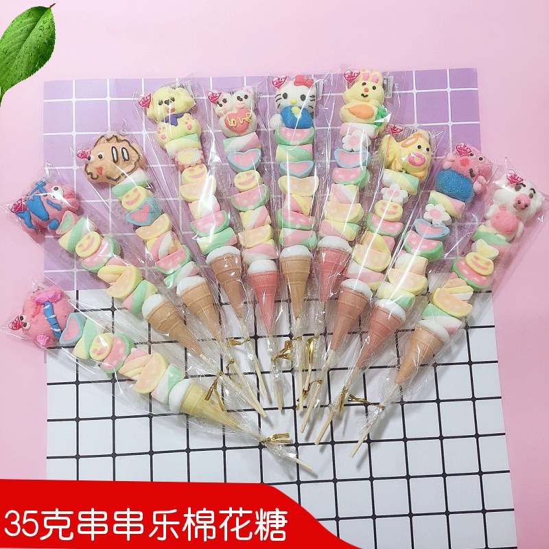 35 グラムクリエイティブ漫画かわいいスタイルインターネット人 マシュマロロリポップ串子供用砂糖漬けホーズ
