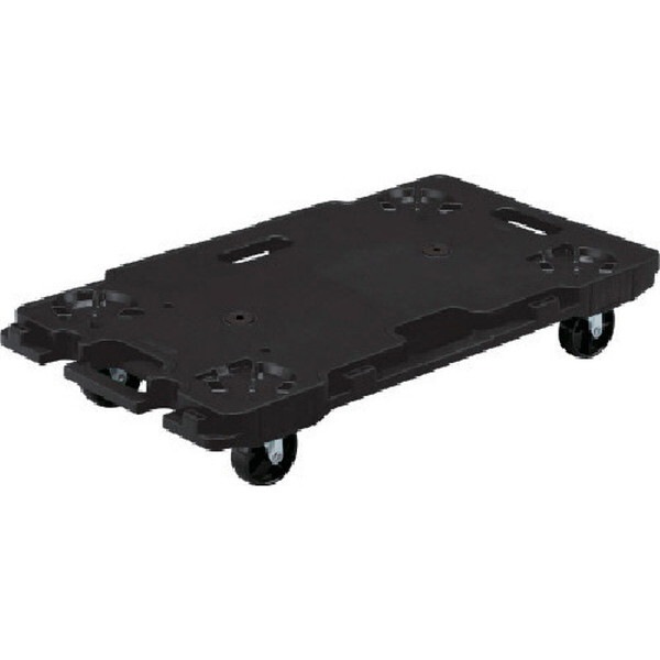 SK-6839-BK ブラック 樹脂製平台車 802462 サンキャリー6839 メーカー直送