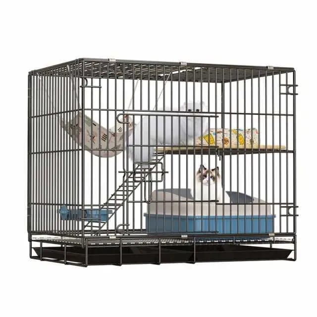 新品 新品猫用ケージ 大型 多頭飼い 組立簡単 折り畳み式 掃除しやすいネコ用ゲージ コンパクト高さ 錆びない キャットハウス 5,585円